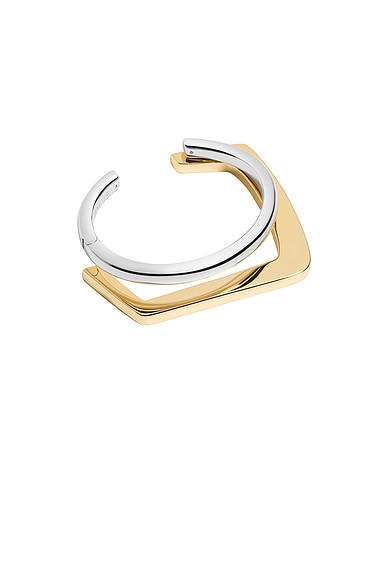 Demarson Tina Cuff Bracelet in Two Tone
