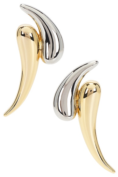 Demarson Aries Earrings in Two Tone