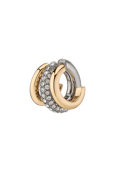Demarson Maye Single Ear Cuff in Gold & Pave