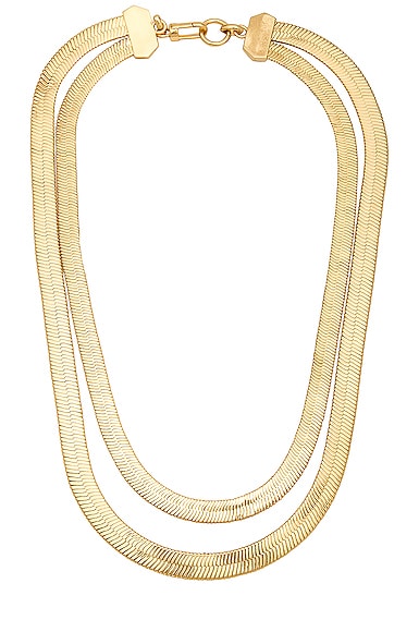 Lisa Necklace in Metallic Gold
