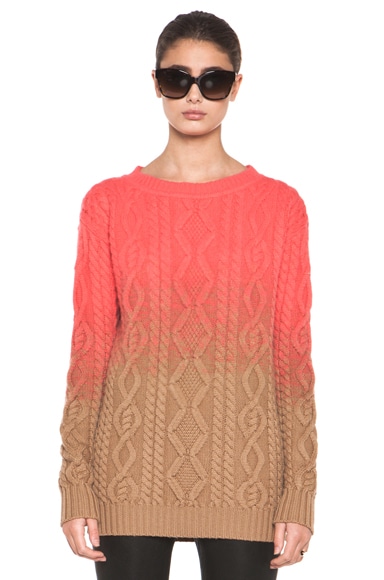 DSQUARED Chunky Knit Pullover in Coral | FWRD