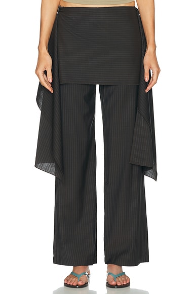 Pure Wool Zip Pant & Skirt Set
