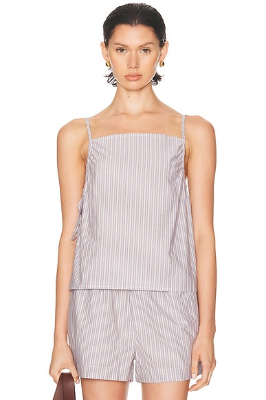 Gathered Strap Top