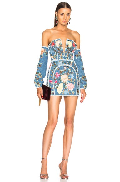 Detachable Sleeve Corset Dress