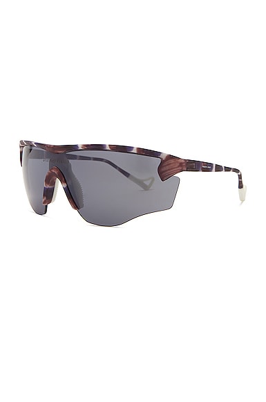 Shop District Vision Junya Racer Sunglasses In Mosaic And D Onyx Mirror