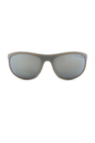 District Vision Takeyoshi Altitude Master Sunglasses in Flint & D+ Silver Flash Mirror