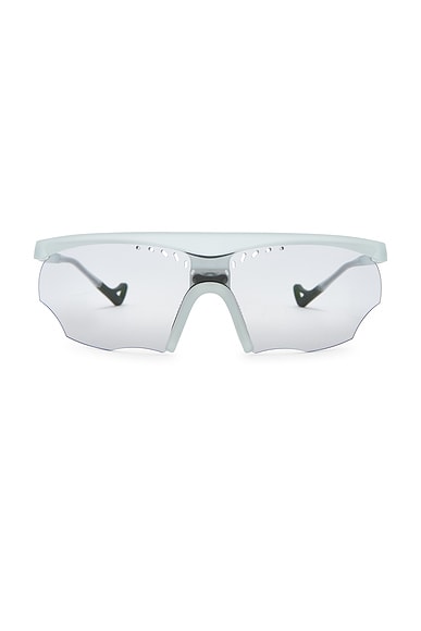 District Vision x PAF Koharu Eclipse Sunglasses in Lichen & D+ Sports Green