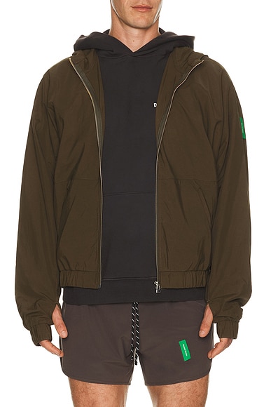 District Vision Taslan Nylon Jacket in Moss