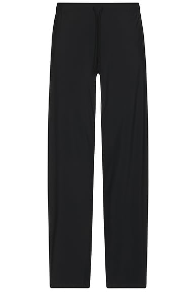 District Vision Wide Leg Track Pant in Black