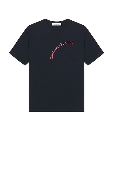 District Vision California Cotton Tee in California Running Navy