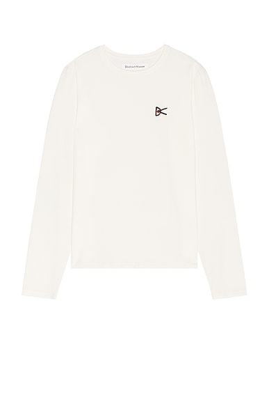 District Vision Lightweight Long Sleeve Tee in Lunar White | FWRD