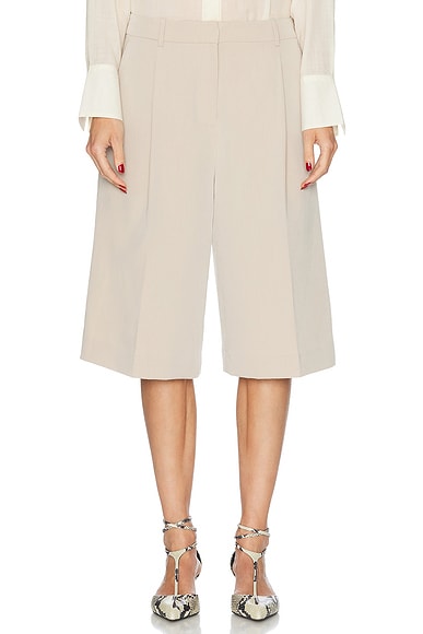 EAVES Tala Bermuda Short in Beige