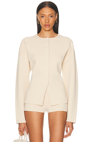 EAVES Janith Cardigan in Oyster