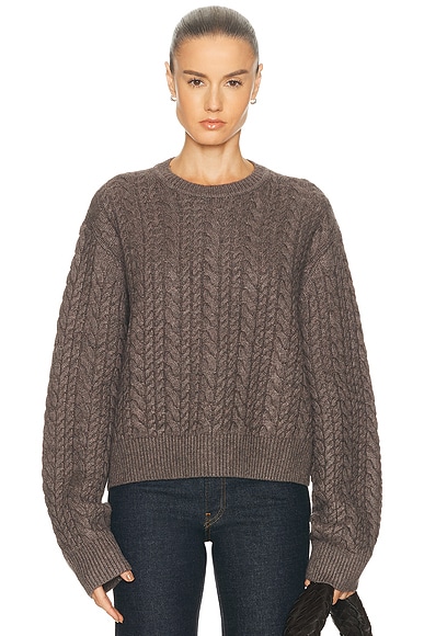 Laci Cable Crewneck