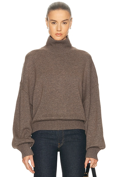 Ellara Oversized Knit Mock Neck