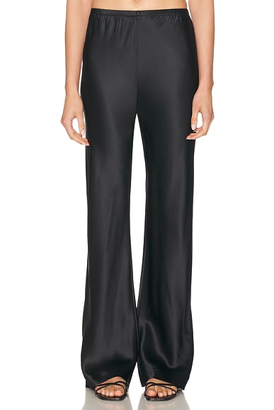 EAVES Loretta Silk Pants in Black