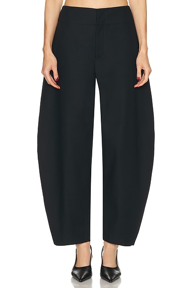 Mai Sculptural Compact Suiting Ankle Pant