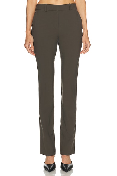 EAVES Ragni Straight Trouser in Olive Smoke