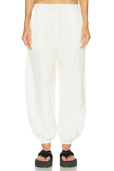 EAVES Leny Parachute Pant in Ivory