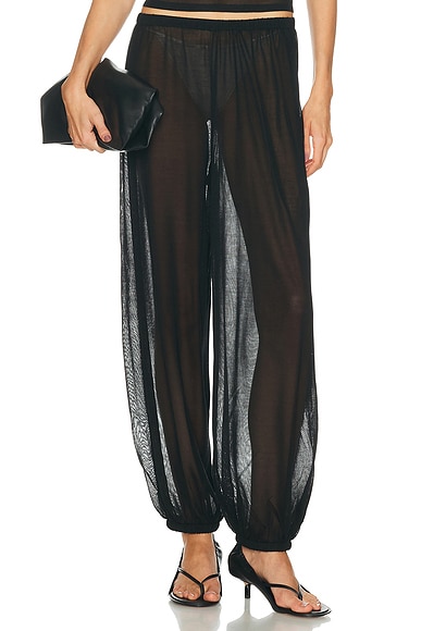 EAVES Kai Knit Balloon Pant in Black