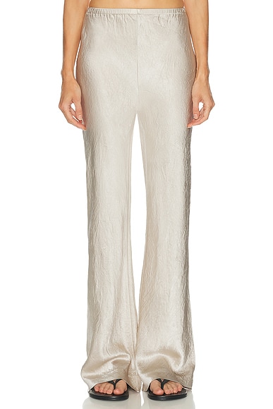 EAVES Loretta Bias Pant in Silver Taupe