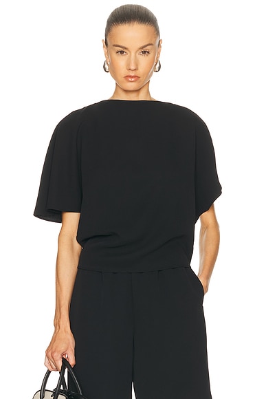 x Jasmine Tookes Greta Polished Crepe Top