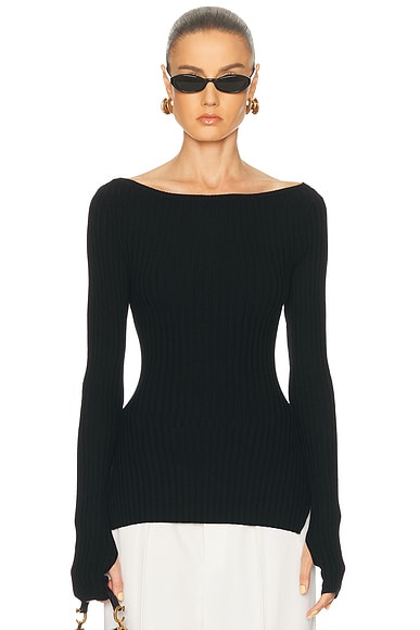 x Jasmine Tookes Nichole Rib Knit Long Sleeve