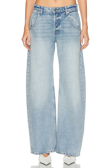 EB Denim Enzo Midrise Barrel in Laguna