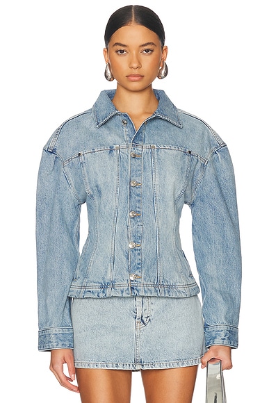 Citizens of Humanity Leela Belted Denim Peplum Jacket in