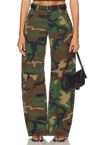 EB Denim Enzo Mid Rise Barrel in Camo