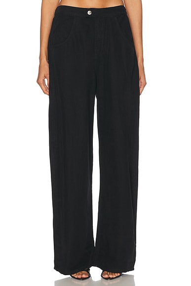 Eddie Bowed Linen Pant