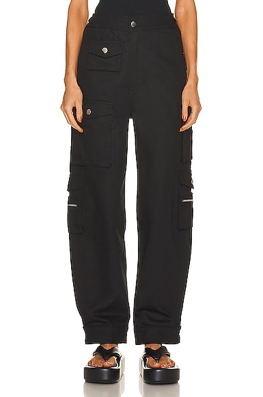 Shop Eb Denim Cargo Pants In Black