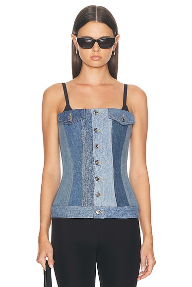 SIMKHAI Malik Combo Top in Stripe Multi | FWRD