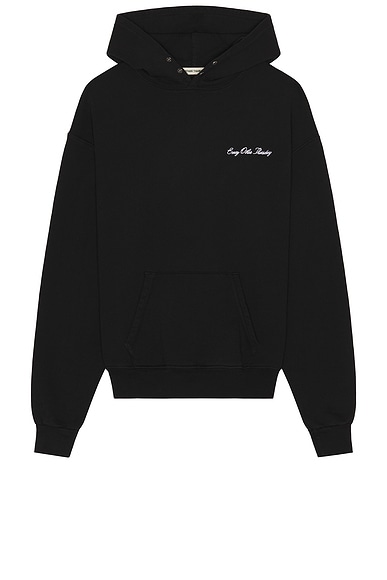 Every Other Double Snap Hoodie in Black