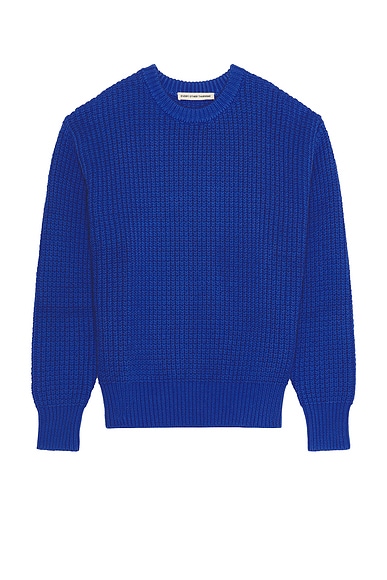 Every Other Thursday Fisherman Knit Sweater in Cobalt | FWRD