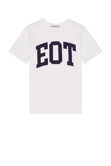 Garment Dyed Collegiate Logo Tee