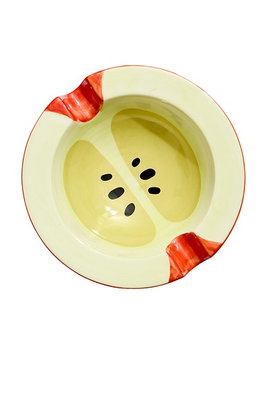 Edie Parker Seeded Ashtray in Red Apple