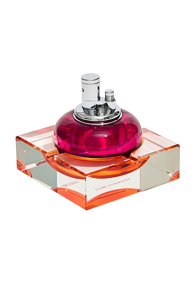 Edie Parker Glass Tabletop & Ashtray Set in Fruit Punch