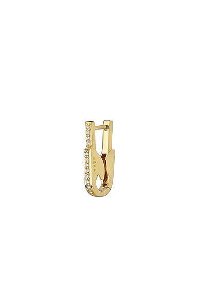 EERA Single Pin Earring in Metallic Gold