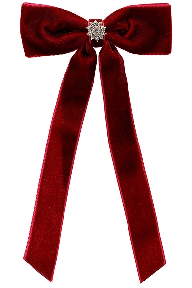 Iconic Velvet Bow Barrette