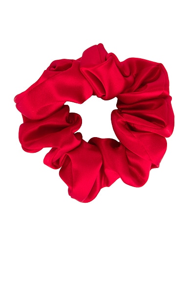 Silk Scrunchie in Red