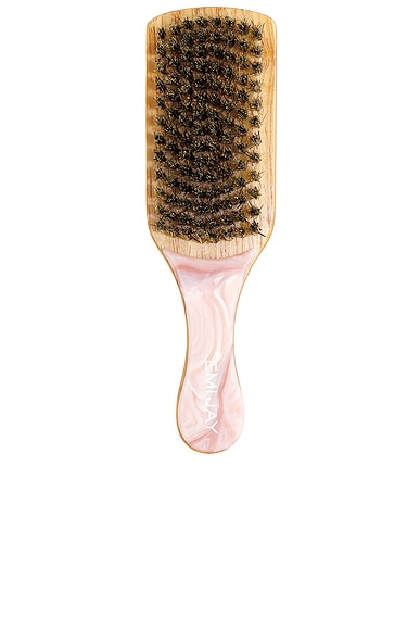 Emi Jay Mini Boar Bristle Brush in Pink Chantilly