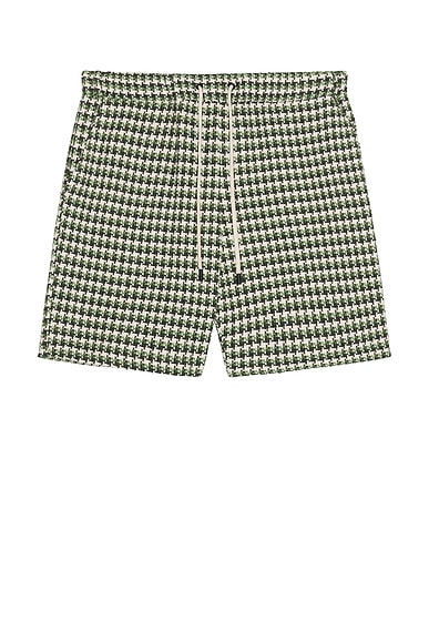 Plaid Drawcord Shorts