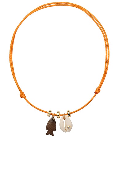 Eliou Tropicana Necklace in Orange