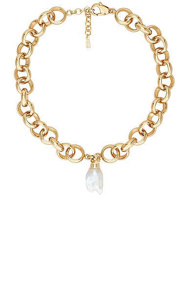 Eliou Laila Necklace in Gold Plated & Pearl