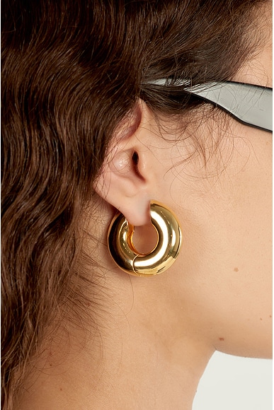 Shop Eliou Devon Earrings In Gold Plated