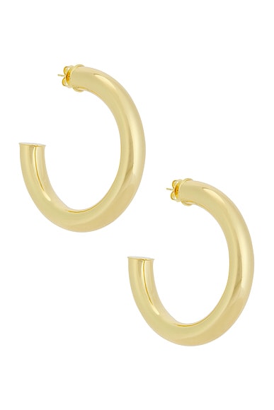 Shop Eliou Kayo Earrings In Gold Plated
