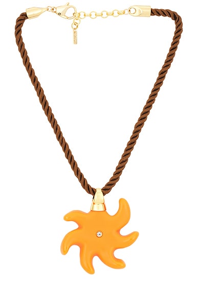 Shop Eliou Sole Necklace In Orange