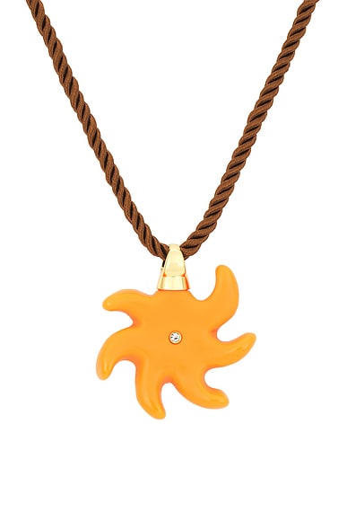 Shop Eliou Sole Necklace In Orange