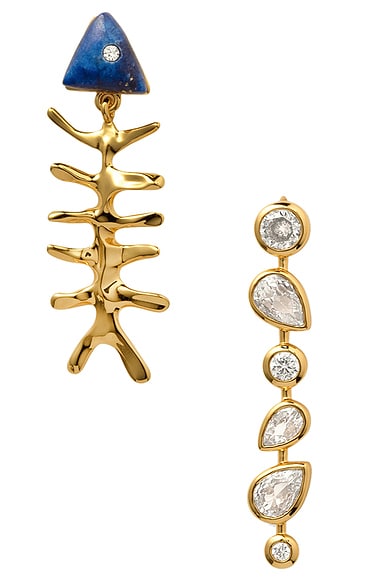 Eliou Pescado Earrings in Gold Plated